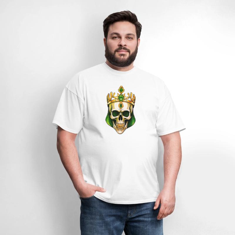 The Green King Skull with a Jeweled Crown