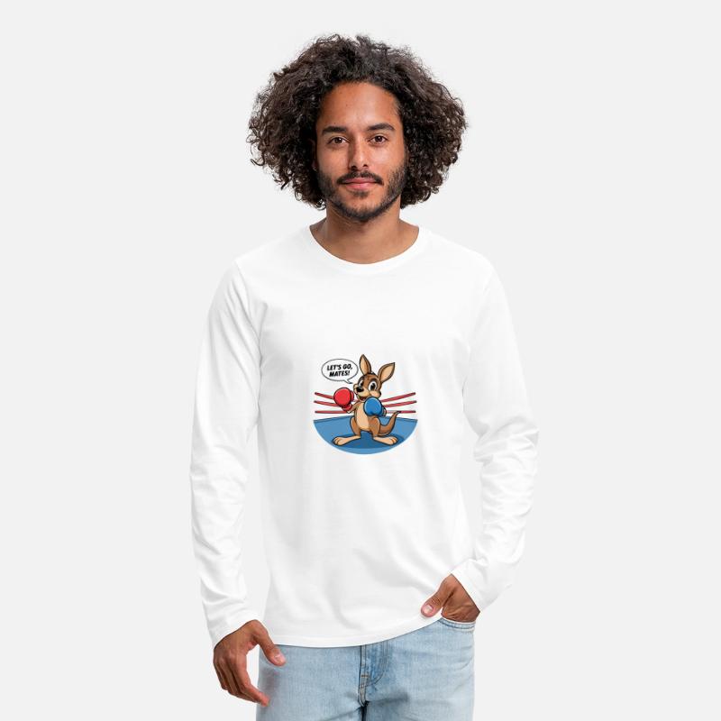 The kangaroo is in a boxing pose