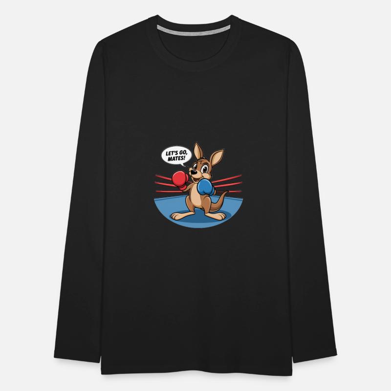 The kangaroo is in a boxing pose