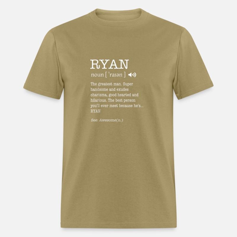 The Name Is Ryan Funny Gift Adult Definition