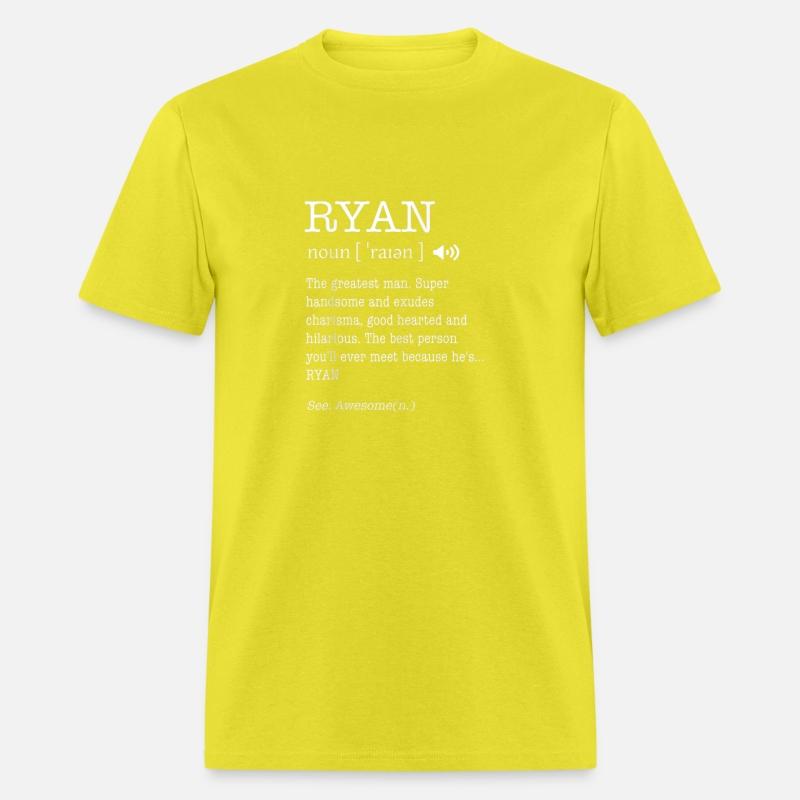 The Name Is Ryan Funny Gift Adult Definition
