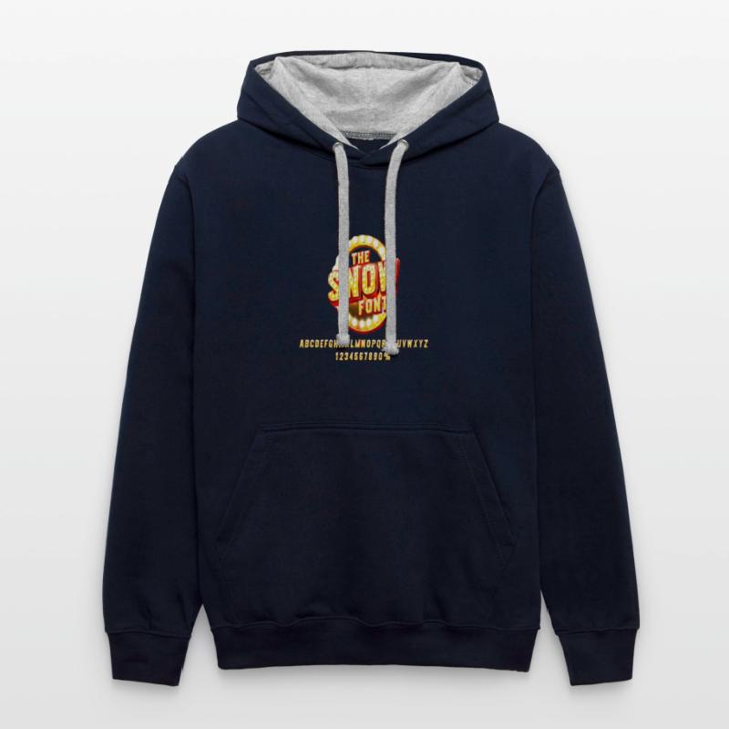 The snow font design