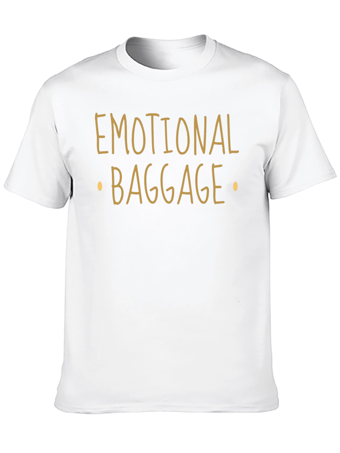 Emotional Baggage Graphic Tee - Black Cotton Shirt