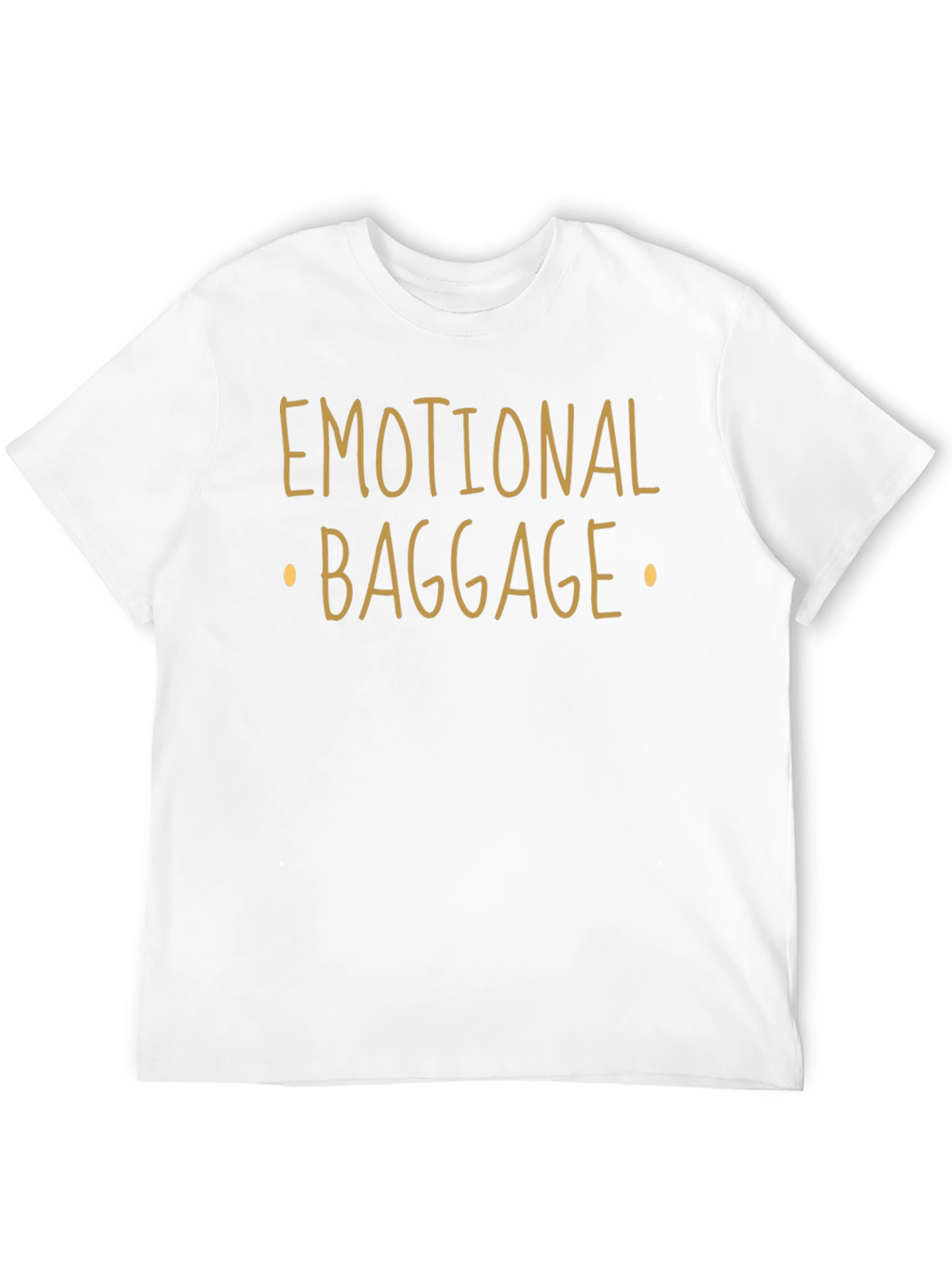 Emotional Baggage Graphic Tee - Black Cotton Shirt