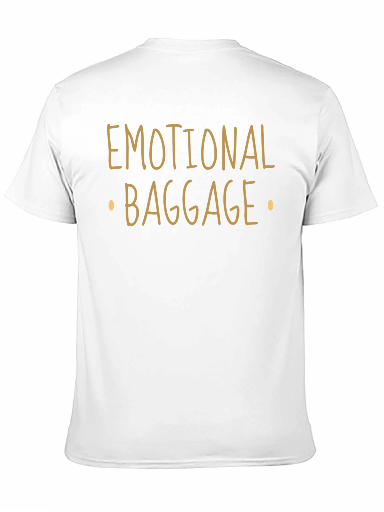 Emotional Baggage Graphic Tee - Black Cotton Shirt