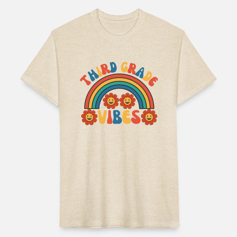Third Grade Vibes Retro Groovy Third First Day