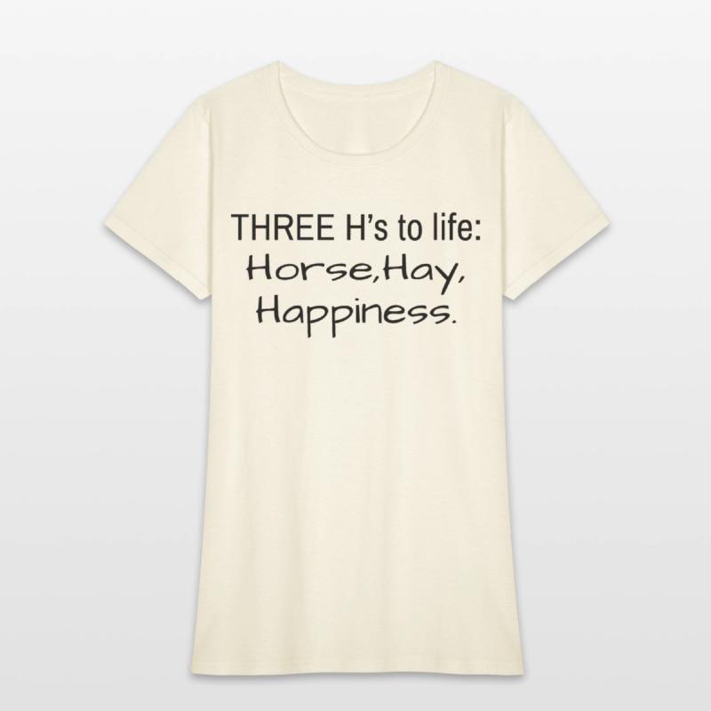 THREE H's to life Horse Hay Happinesss