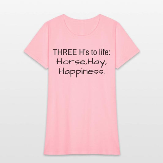 THREE H's to life Horse Hay Happinesss