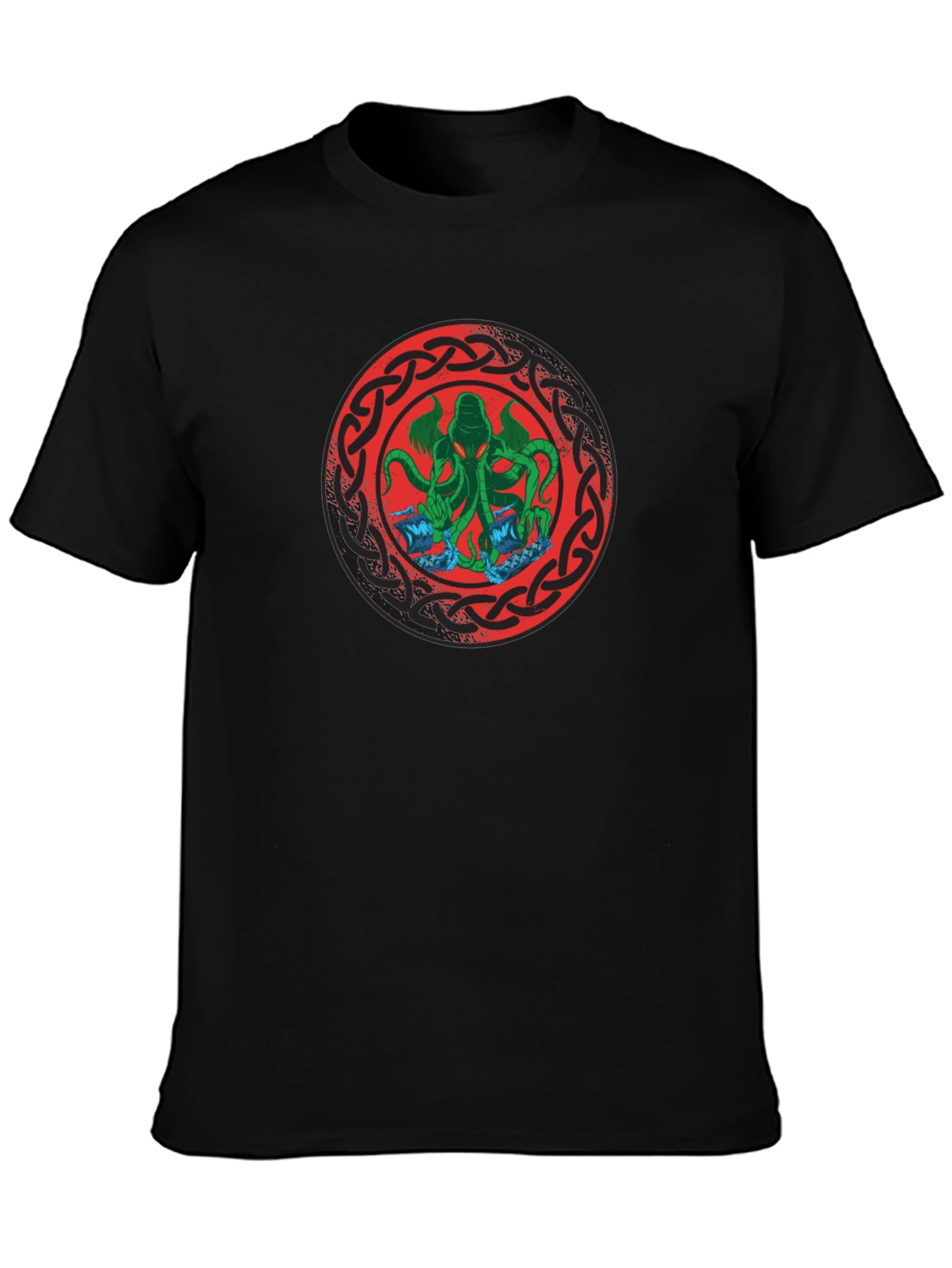Cthulhu Kraken Celtic Knot Graphic T-Shirt