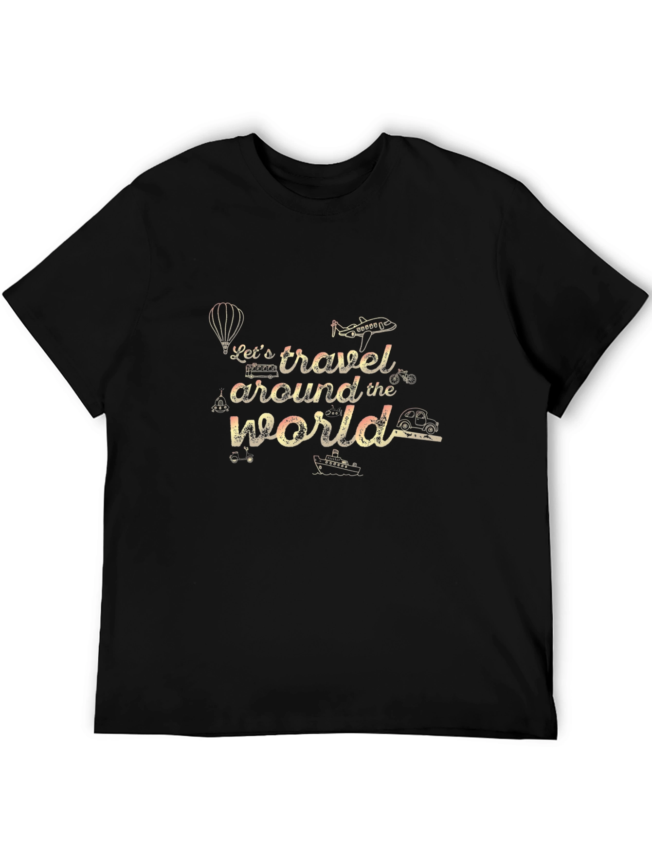 Lets Travel Around the World Graphic T-Shirt