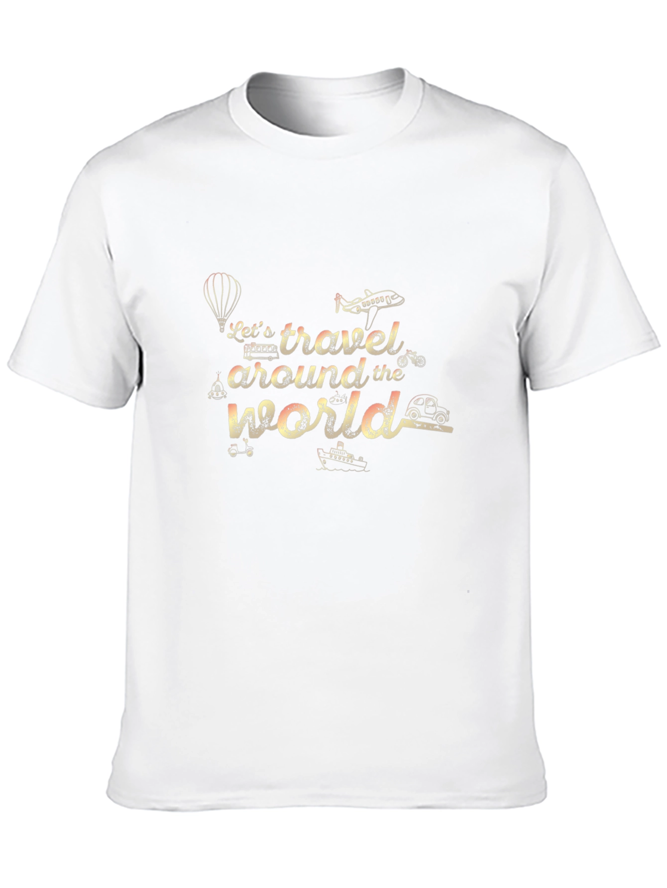 Lets Travel Around the World Graphic T-Shirt