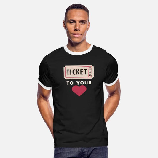 Ticket to your heart - cute love message