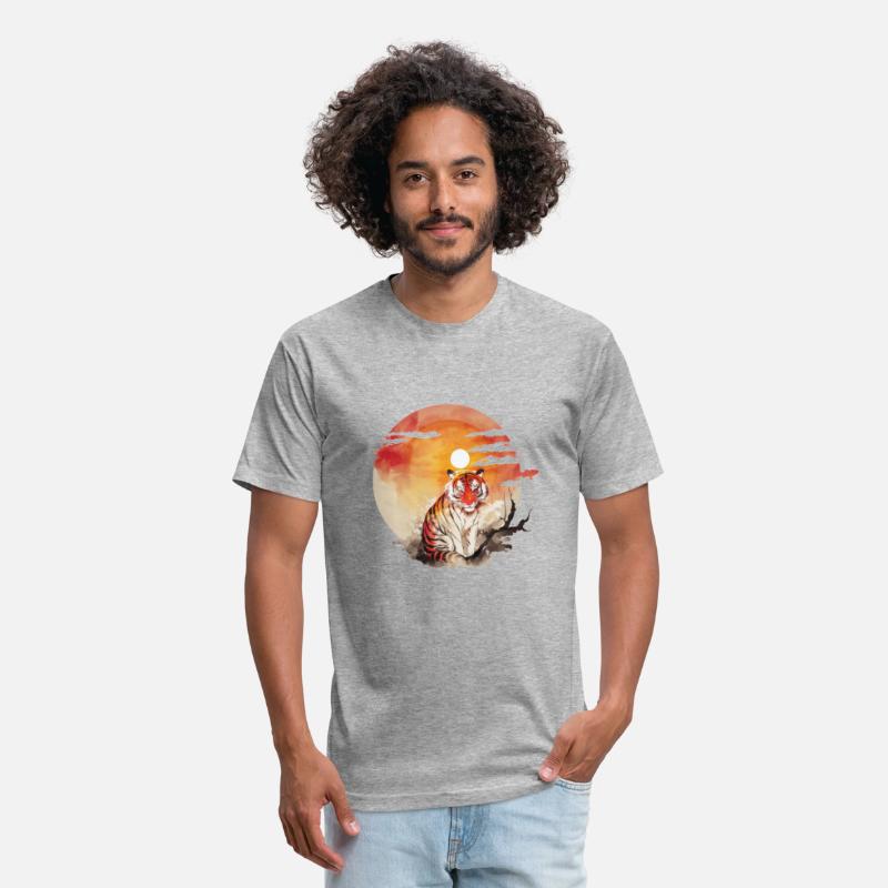 Tiger Aesthetic Japan Red Sun