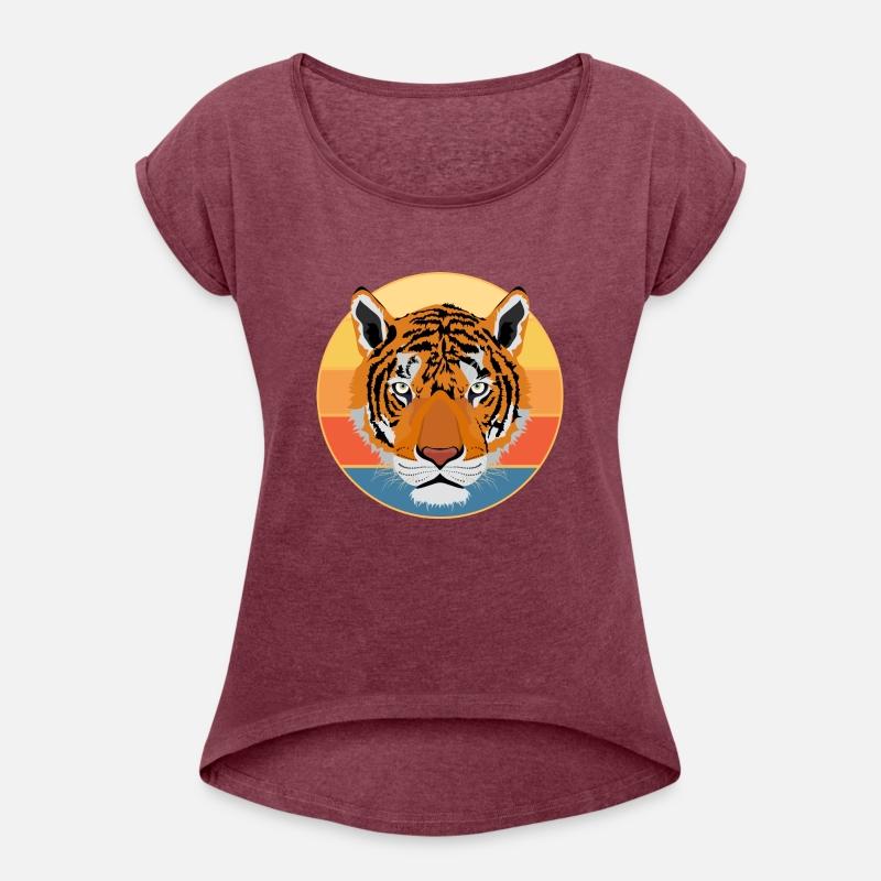 Tiger Big Cat Vintage Retro Sunset