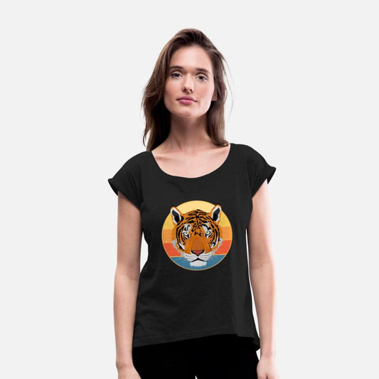 Tiger Big Cat Vintage Retro Sunset