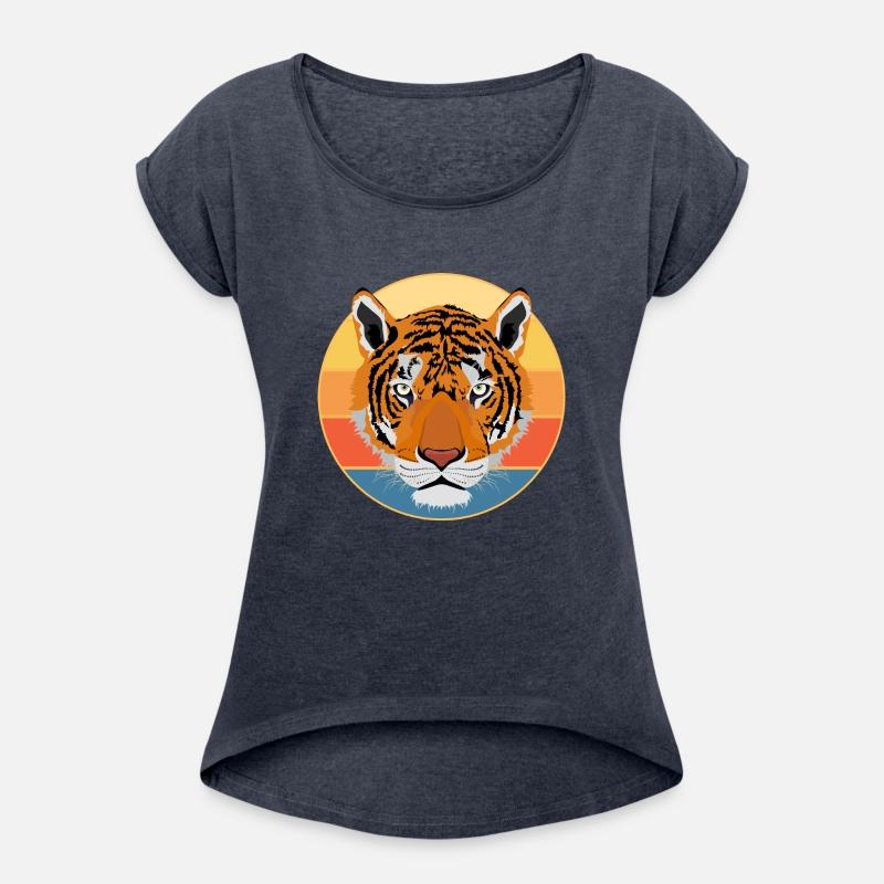 Tiger Big Cat Vintage Retro Sunset