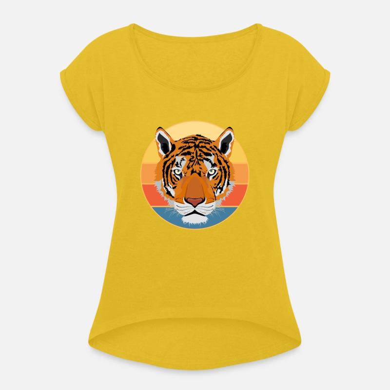 Tiger Big Cat Vintage Retro Sunset