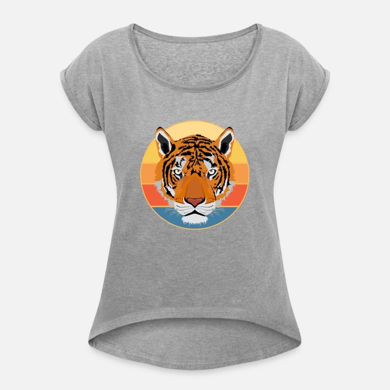 Tiger Big Cat Vintage Retro Sunset