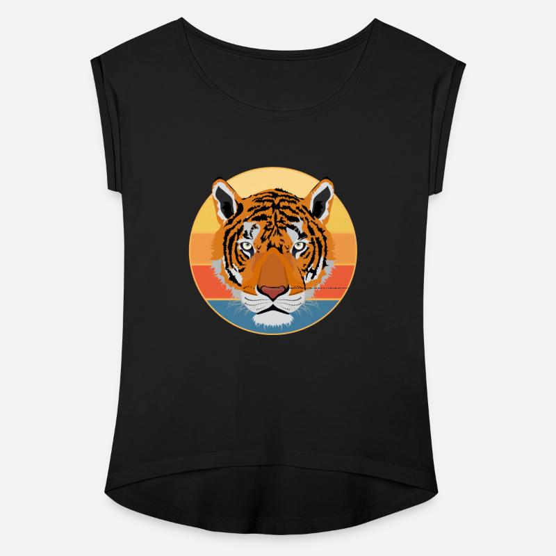 Tiger Big Cat Vintage Retro Sunset