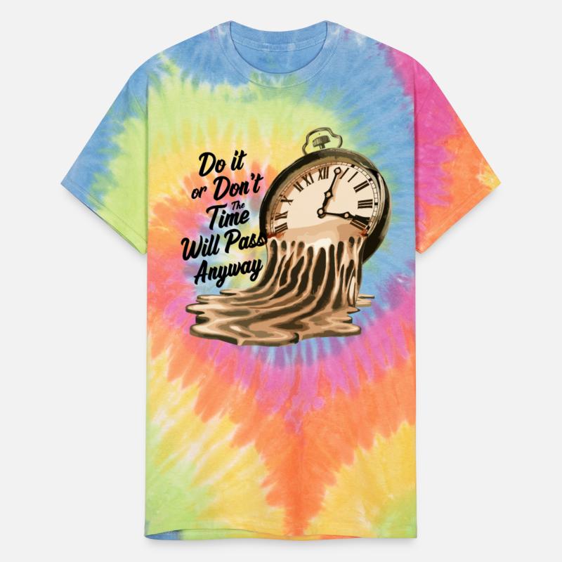 Timeless Motivation Quote with Melting Clocks