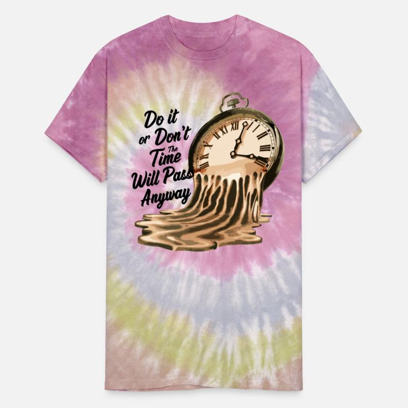 Timeless Motivation Quote with Melting Clocks