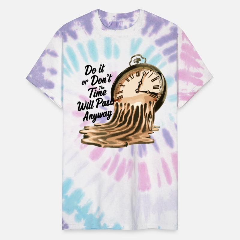 Timeless Motivation Quote with Melting Clocks