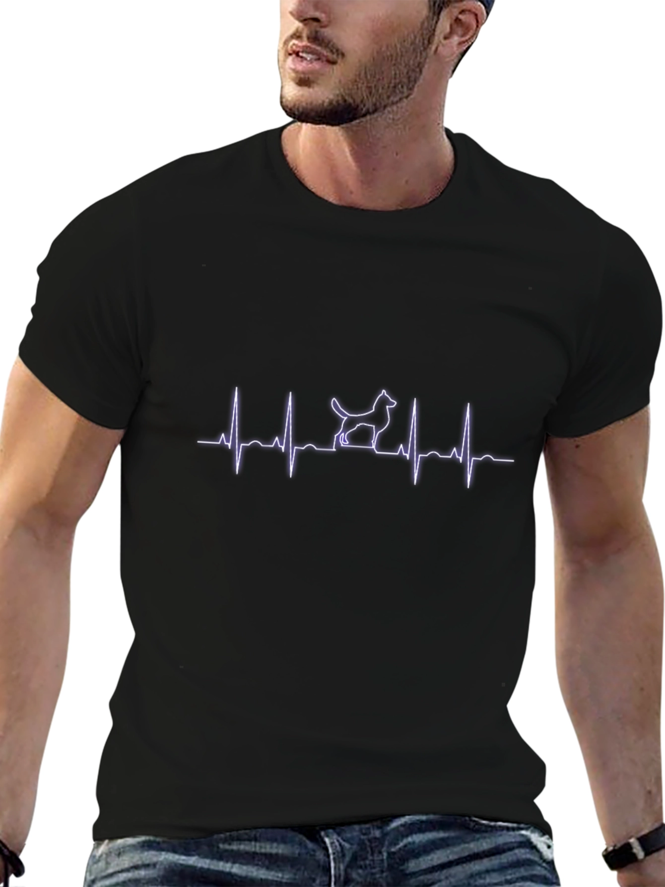 Dog Heartbeat T-Shirt - Express Your Love!