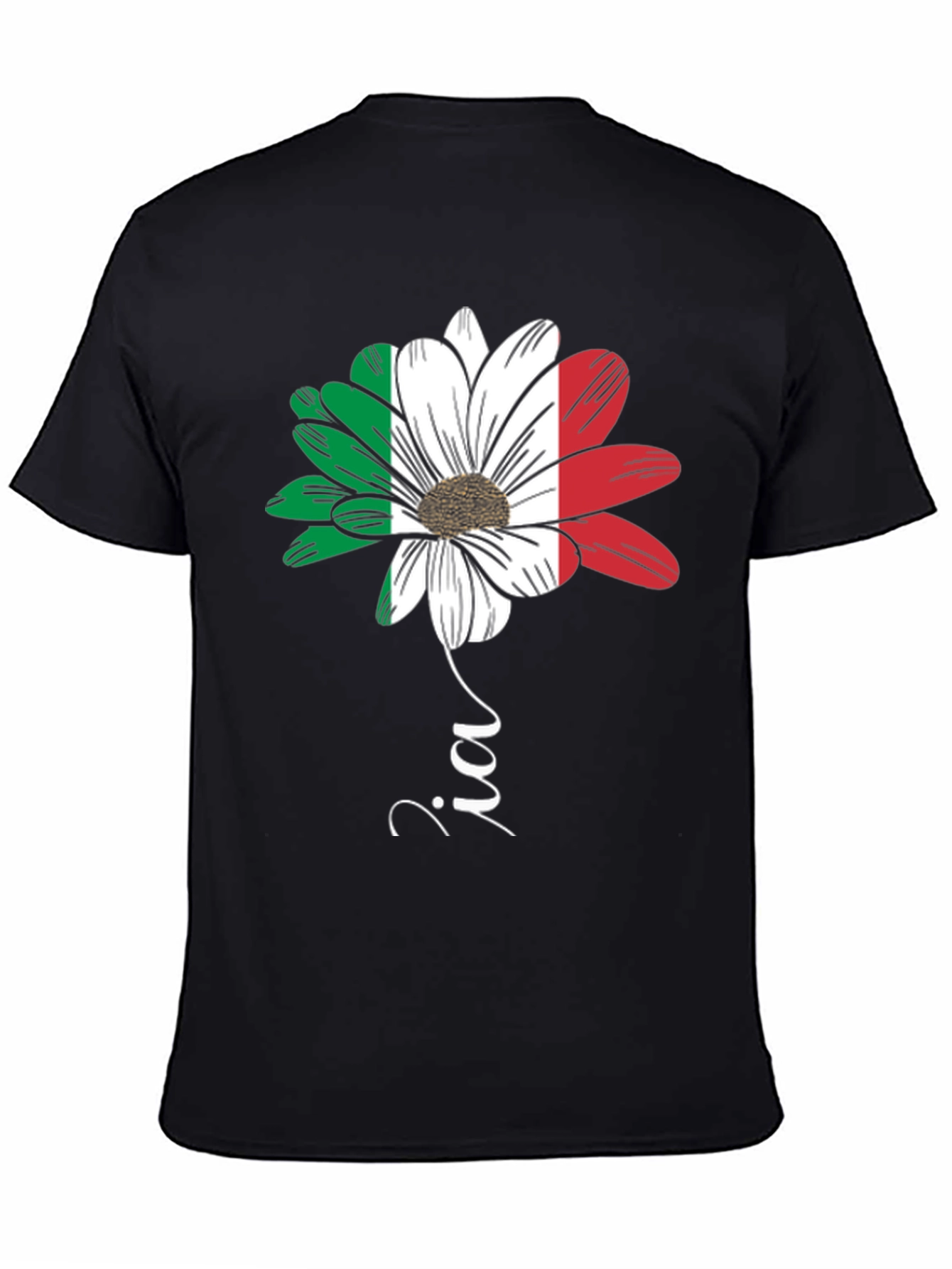 Italian Flag Flower T-Shirt - Zia Graphic Tee