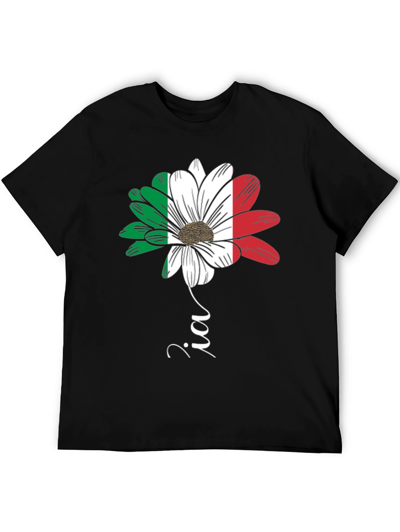 Italian Flag Flower T-Shirt - Zia Graphic Tee