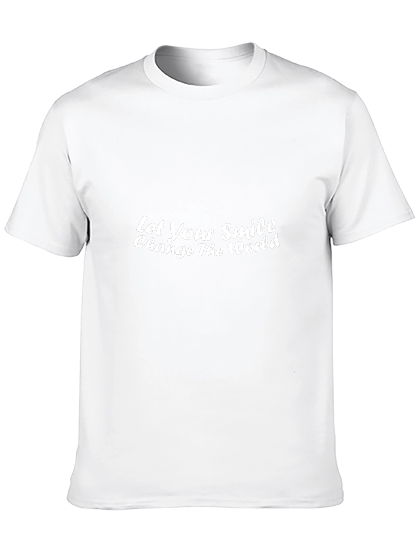 Smile Change World Black T-Shirt