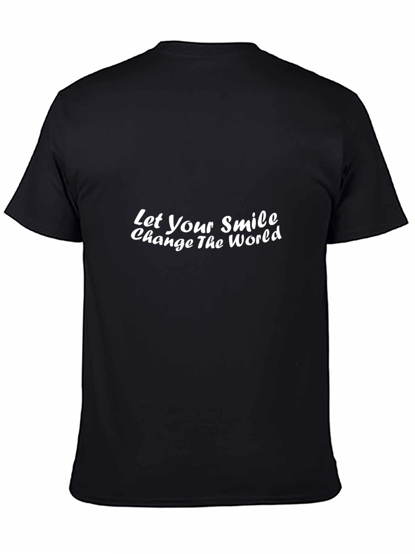Smile Change World Black T-Shirt