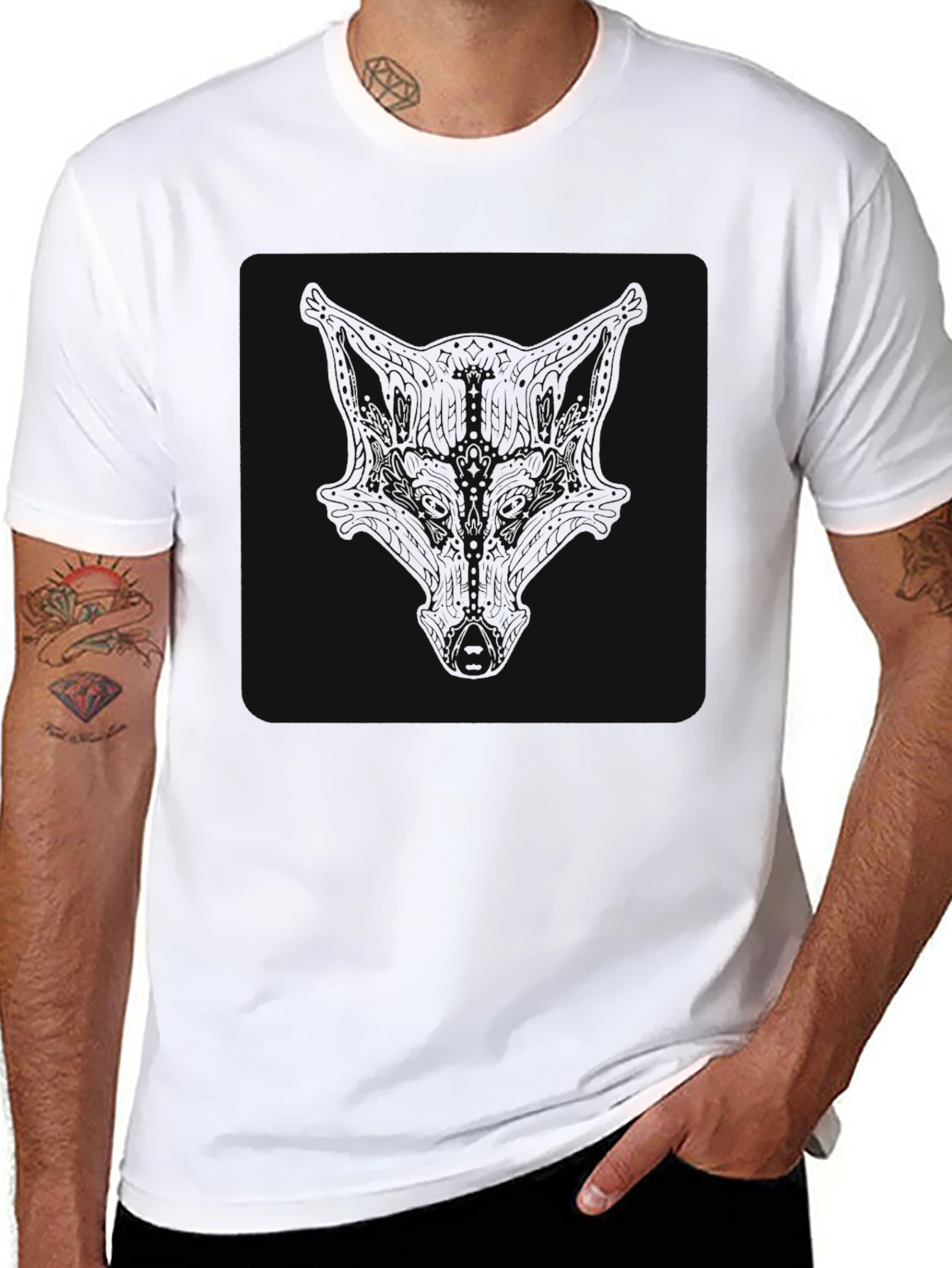 Mens Black Graphic Tee
