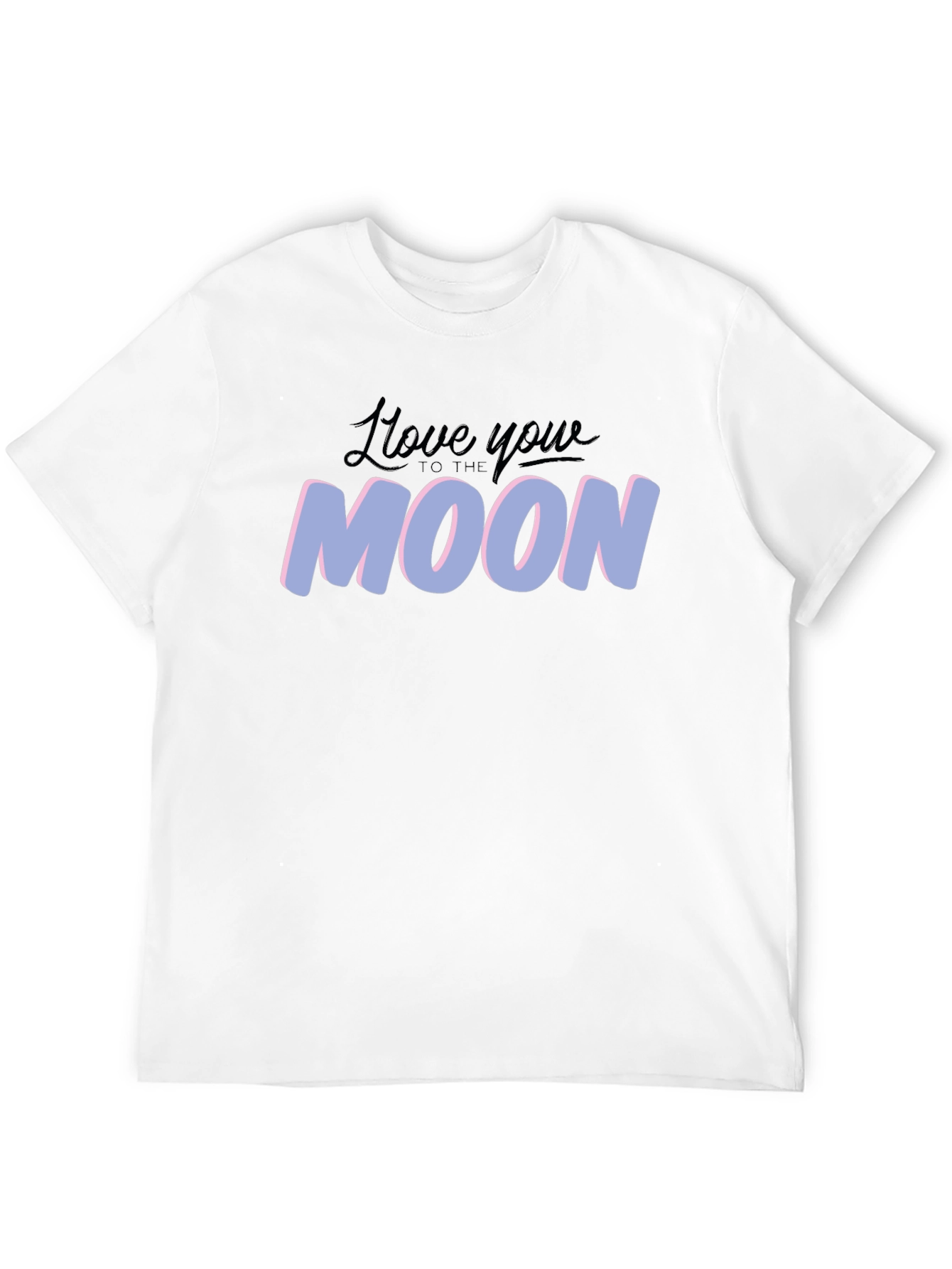 Love You to the Moon Graphic Tee - Black