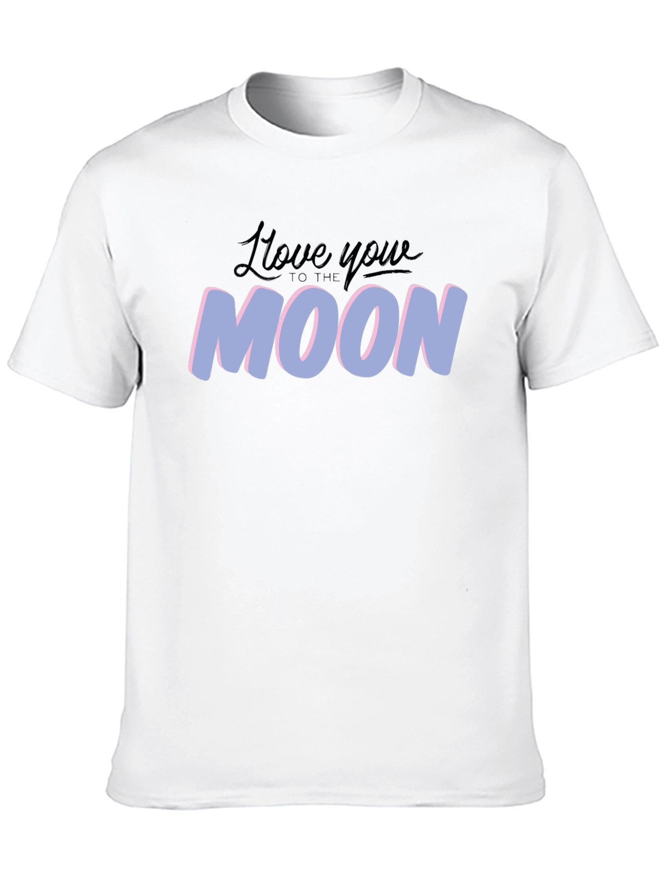 Love You to the Moon Graphic Tee - Black