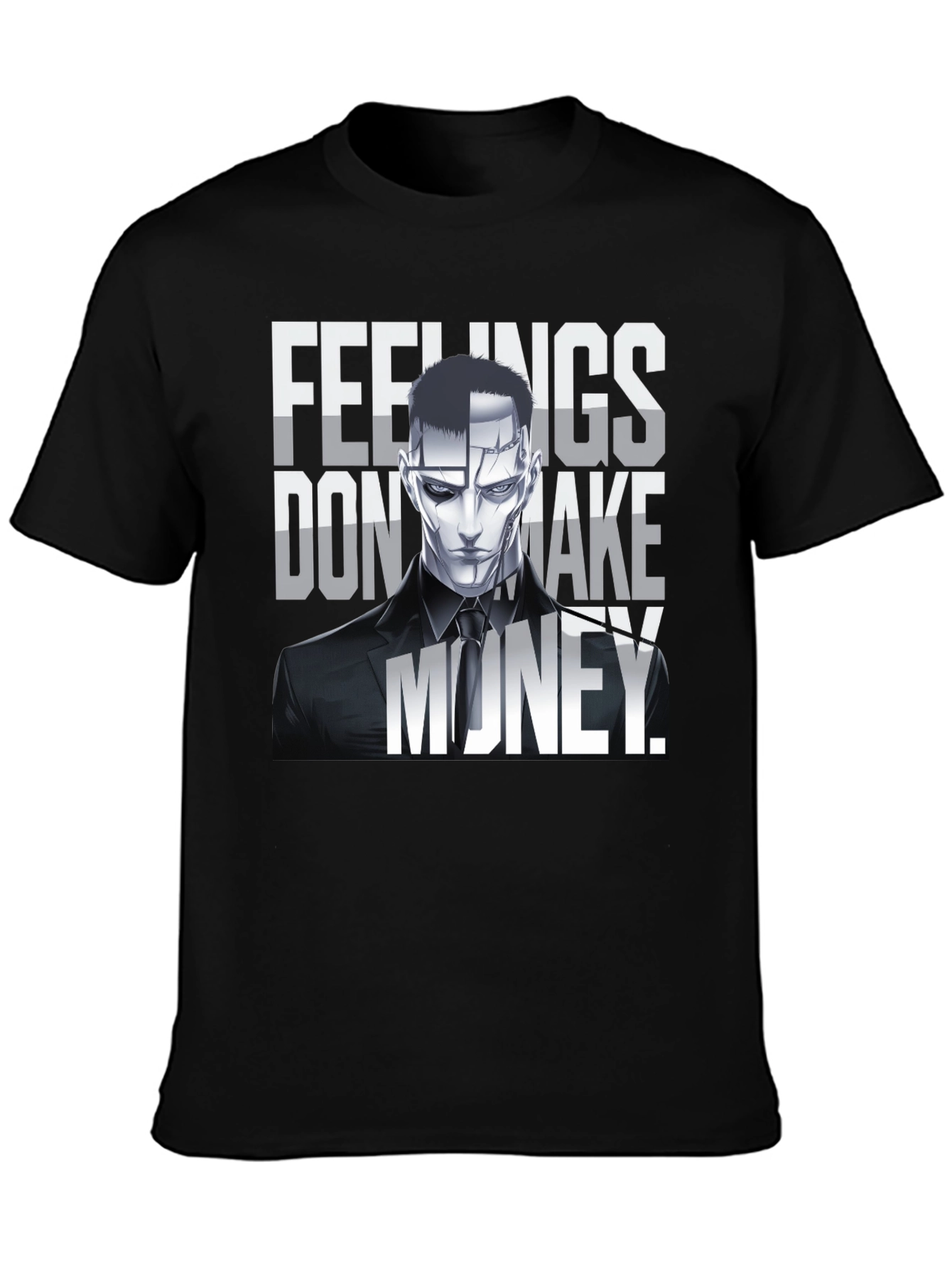 Feelings Dont Make Money Graphic T-Shirt