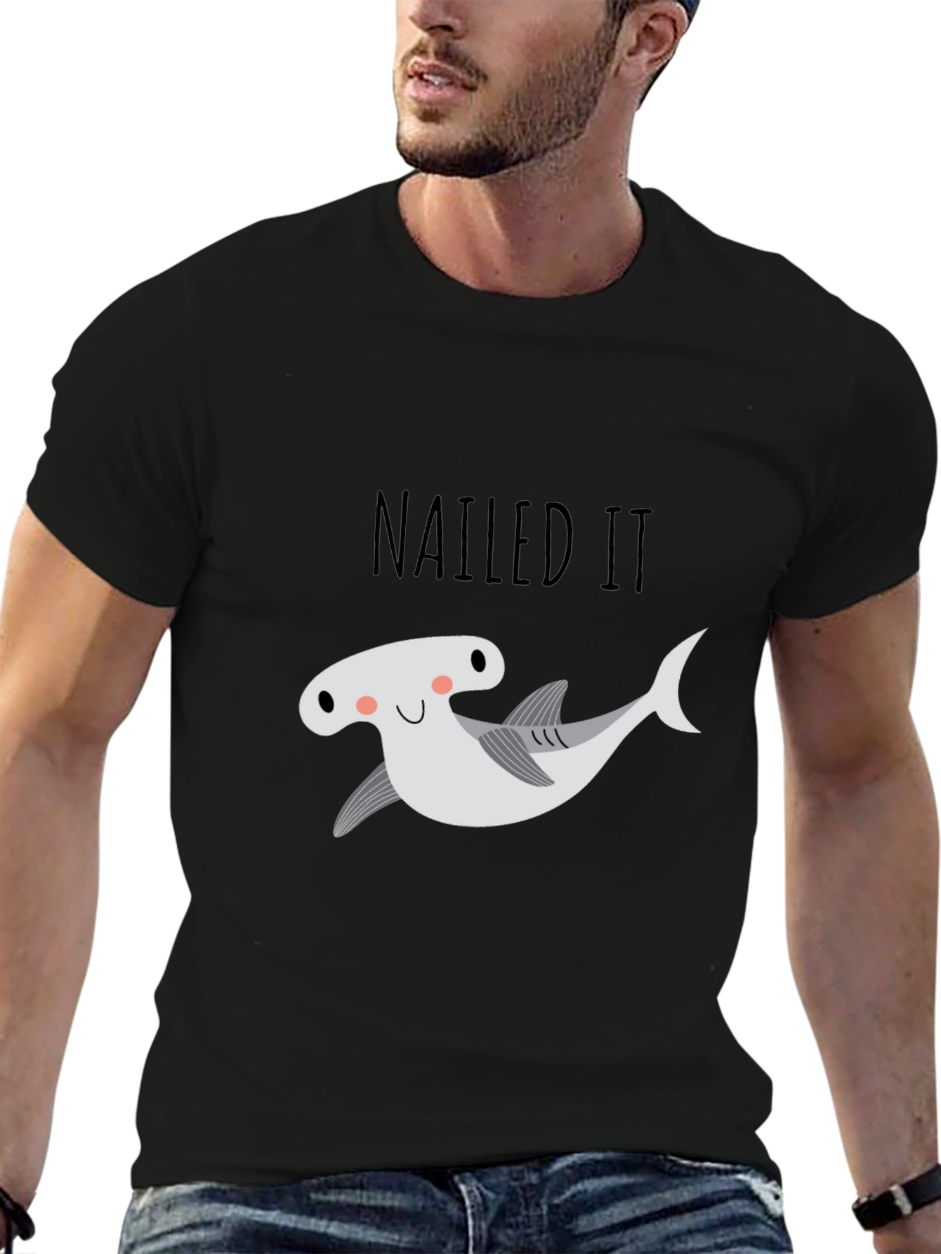 Nailed It Hammerhead Shark Graphic Tee