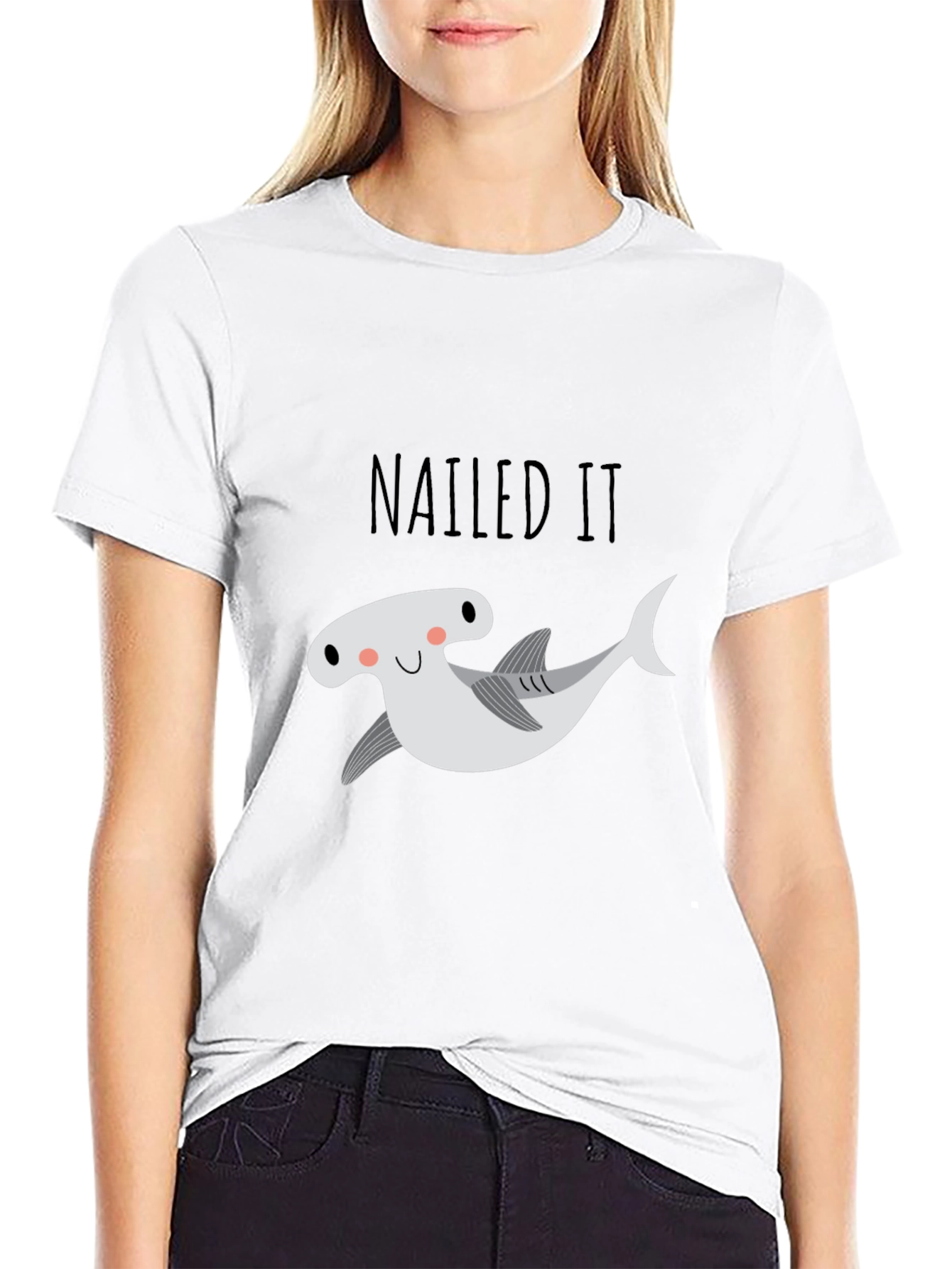 Nailed It Hammerhead Shark Graphic Tee