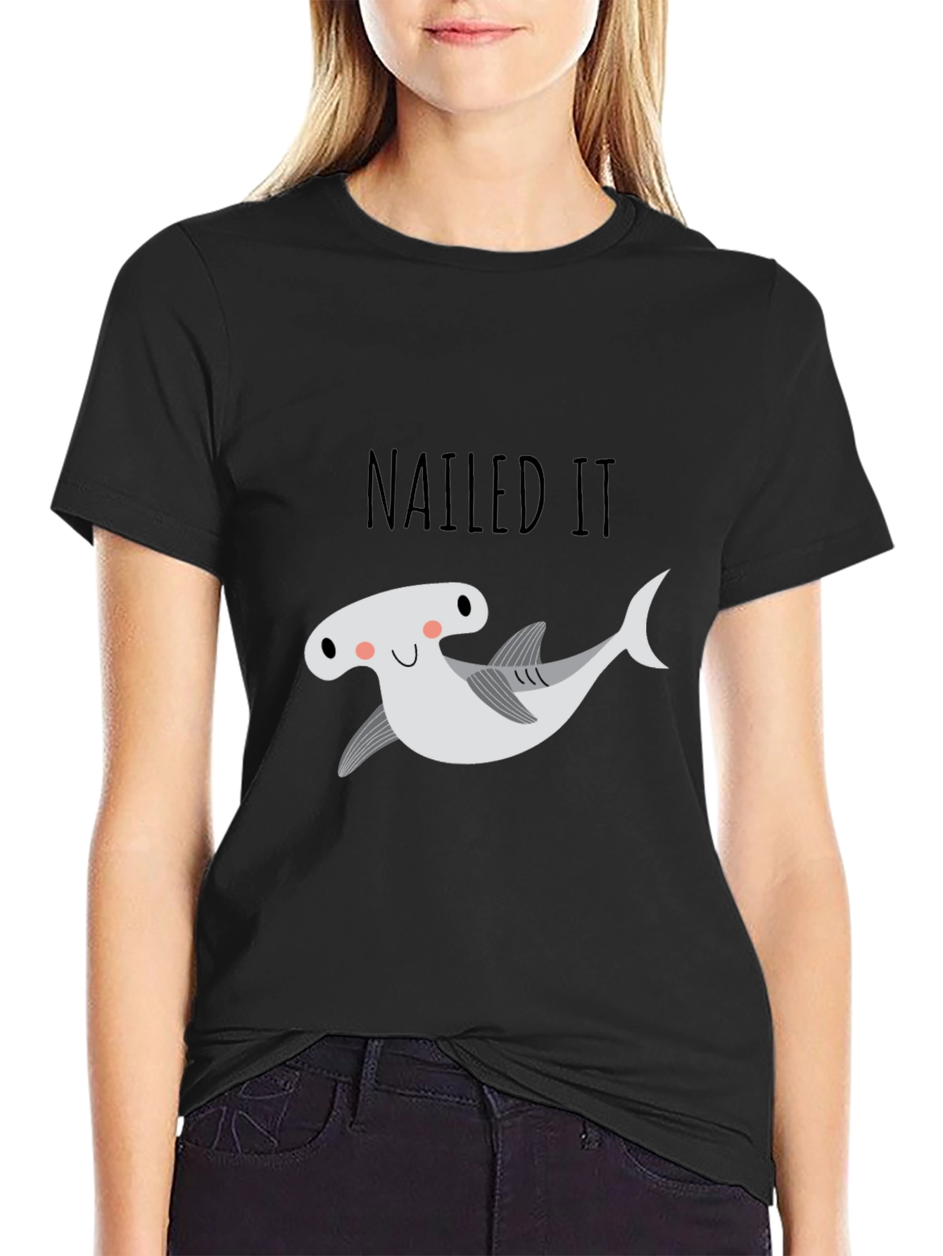Nailed It Hammerhead Shark Graphic Tee