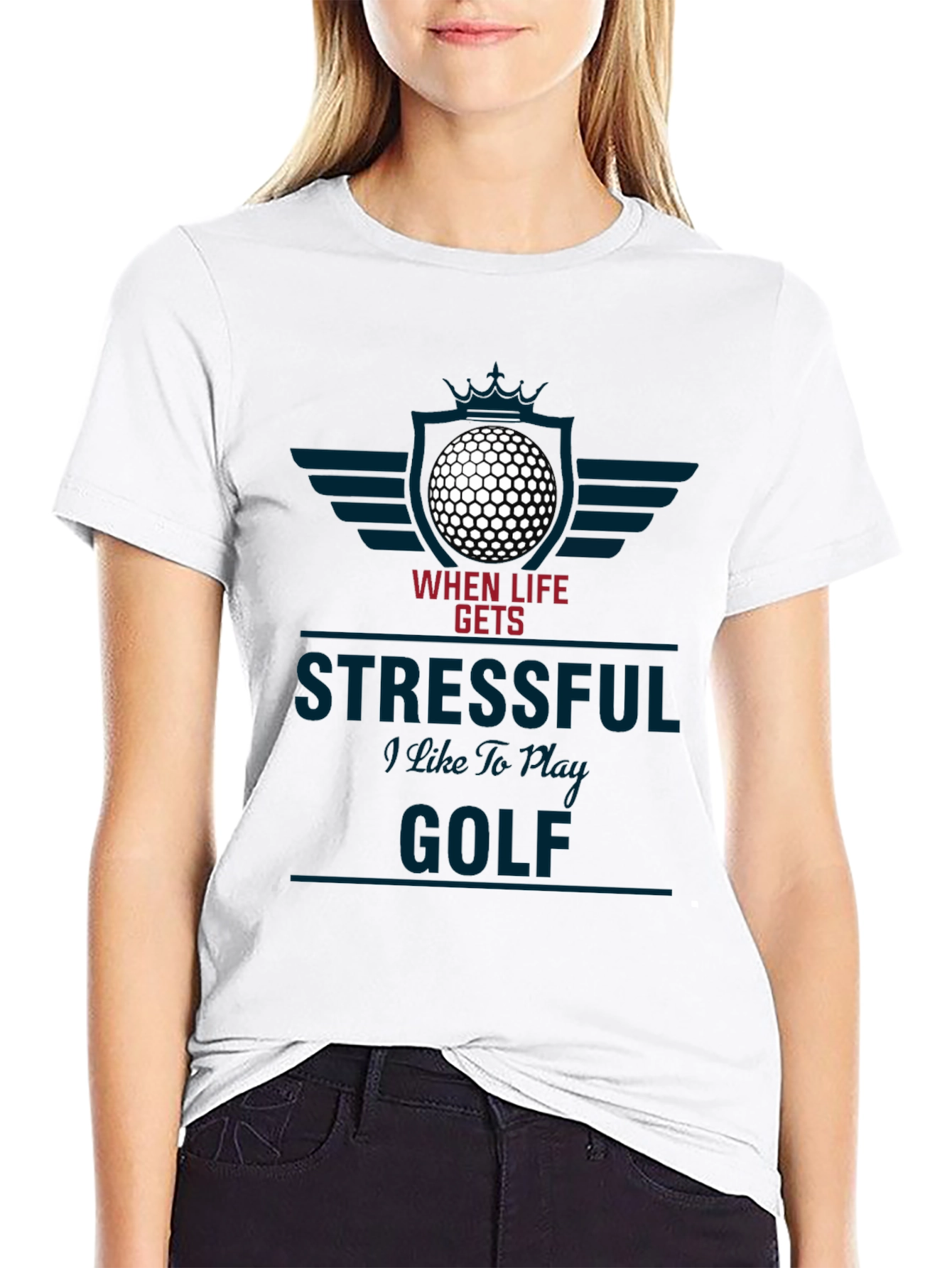 Funny Golf Lover T-Shirt - When Life Gets Stressful