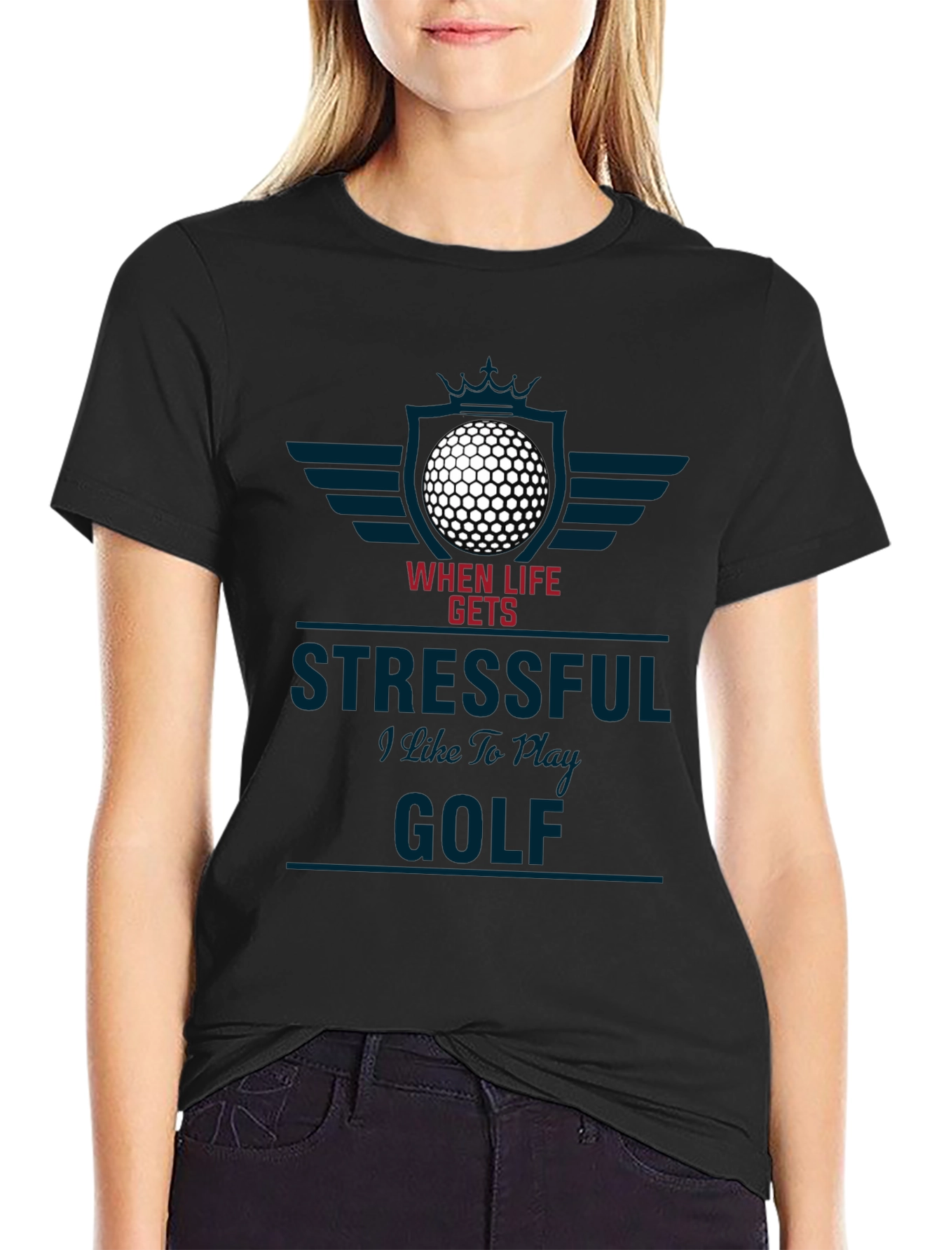 Funny Golf Lover T-Shirt - When Life Gets Stressful