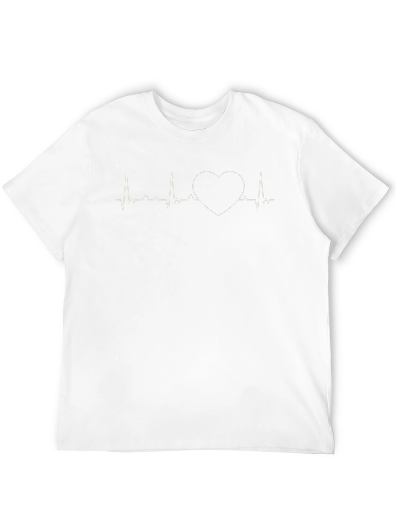 Heartbeat Heart Graphic Tee - Black
