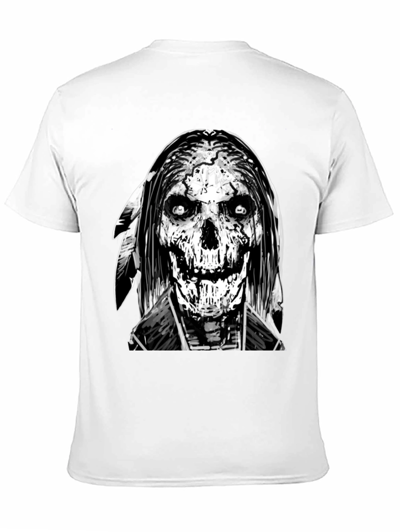 Grim Reaper Graphic Print Black T-Shirt