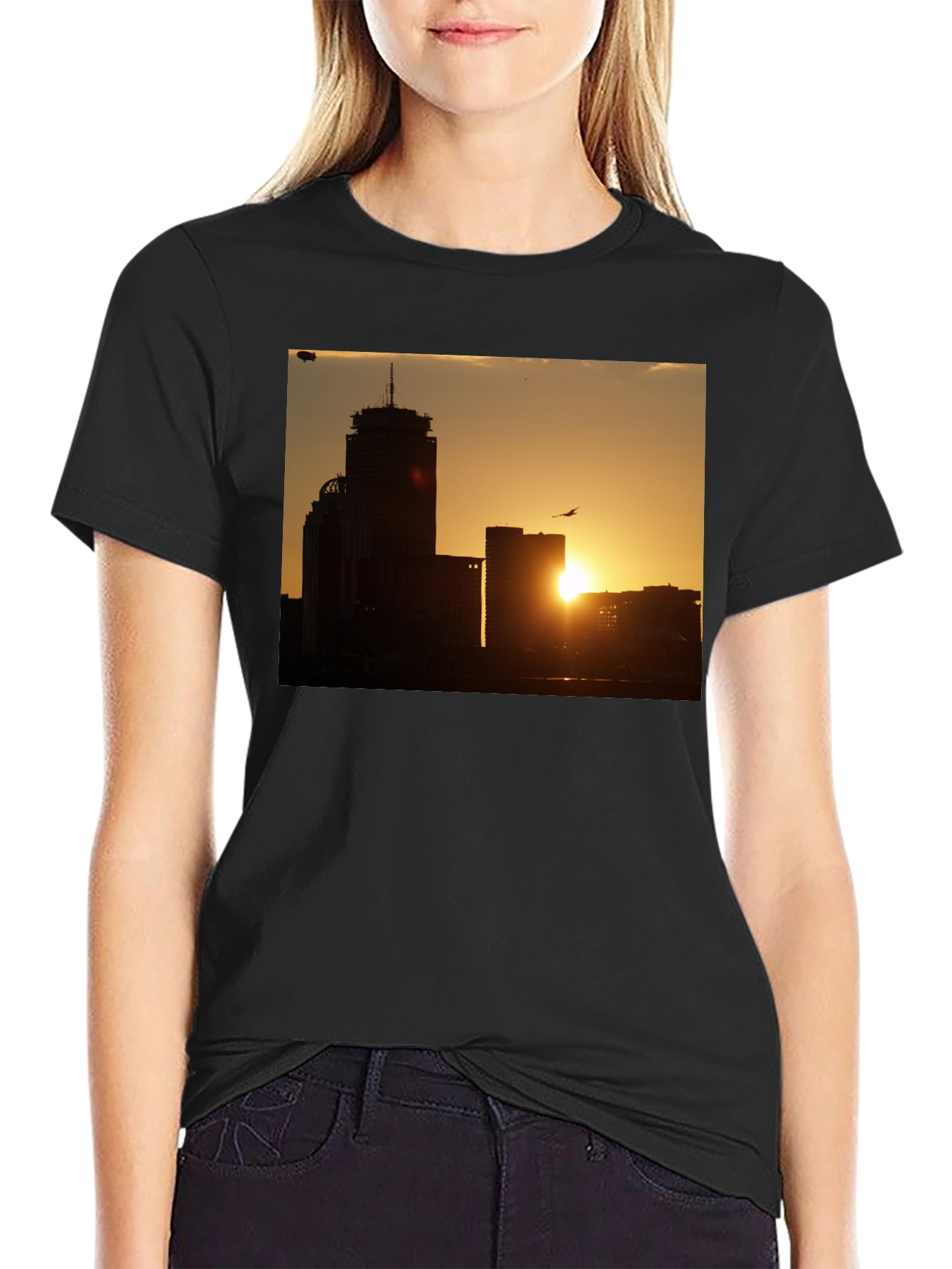 Sunset Cityscape Graphic Tee