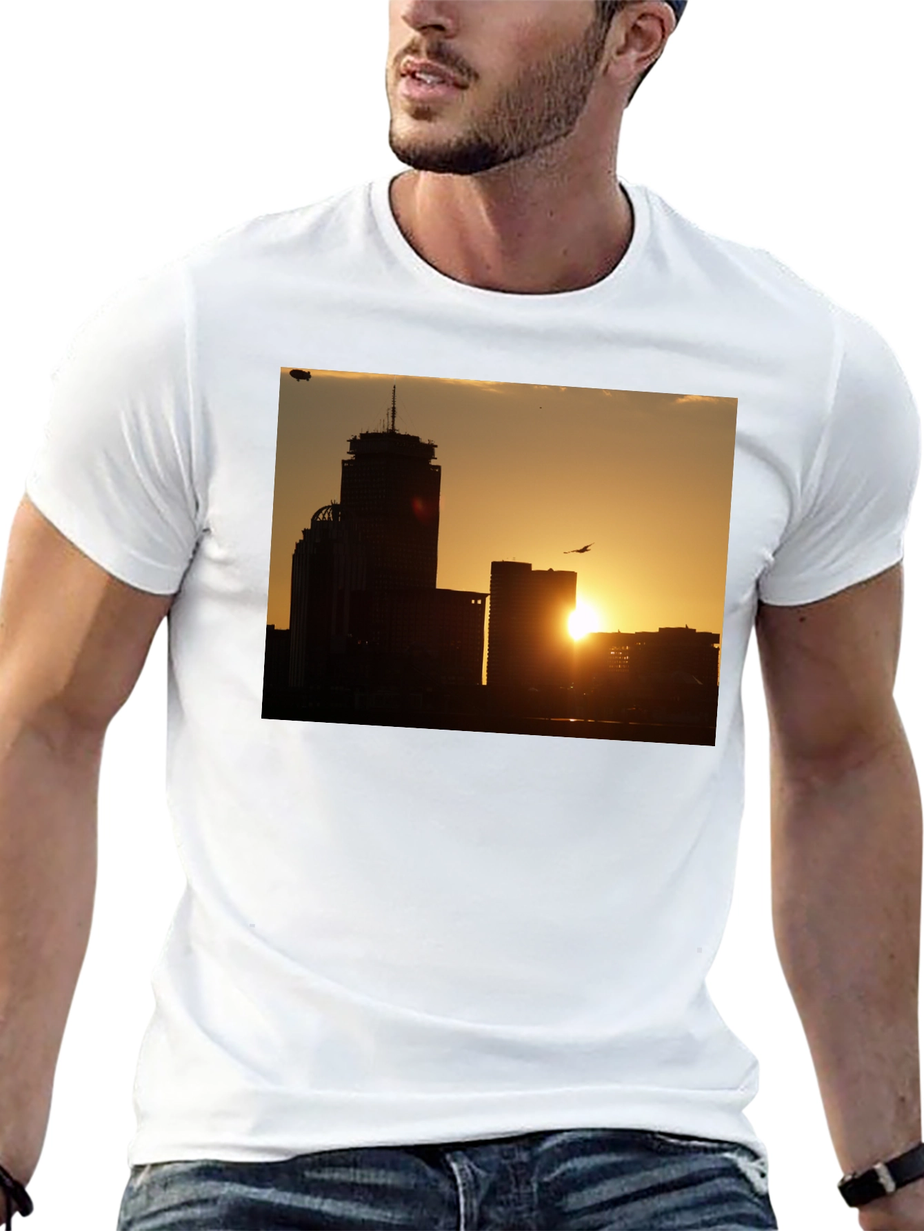 Sunset Cityscape Graphic Tee