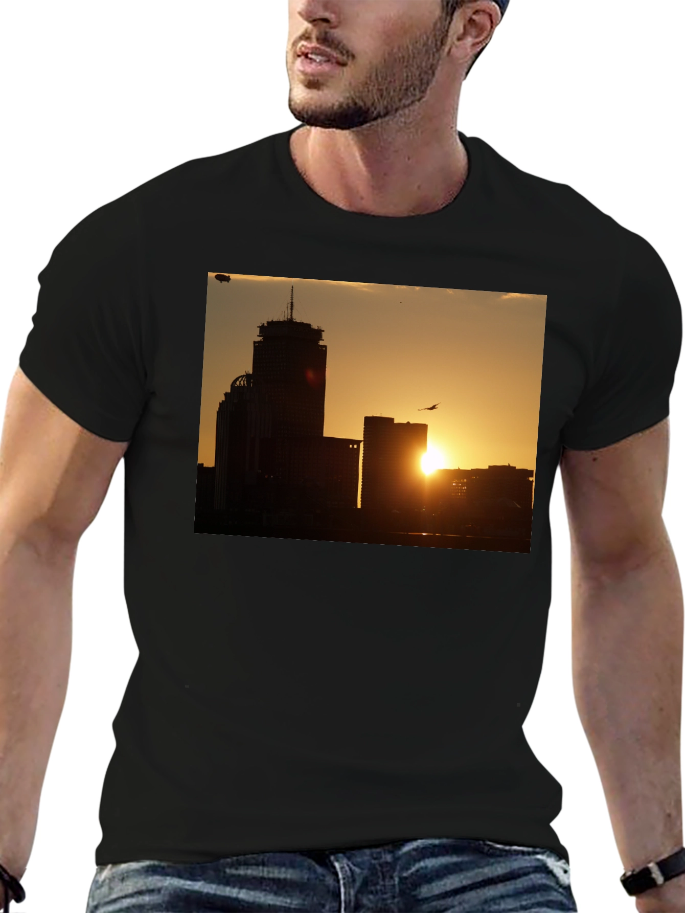 Sunset Cityscape Graphic Tee