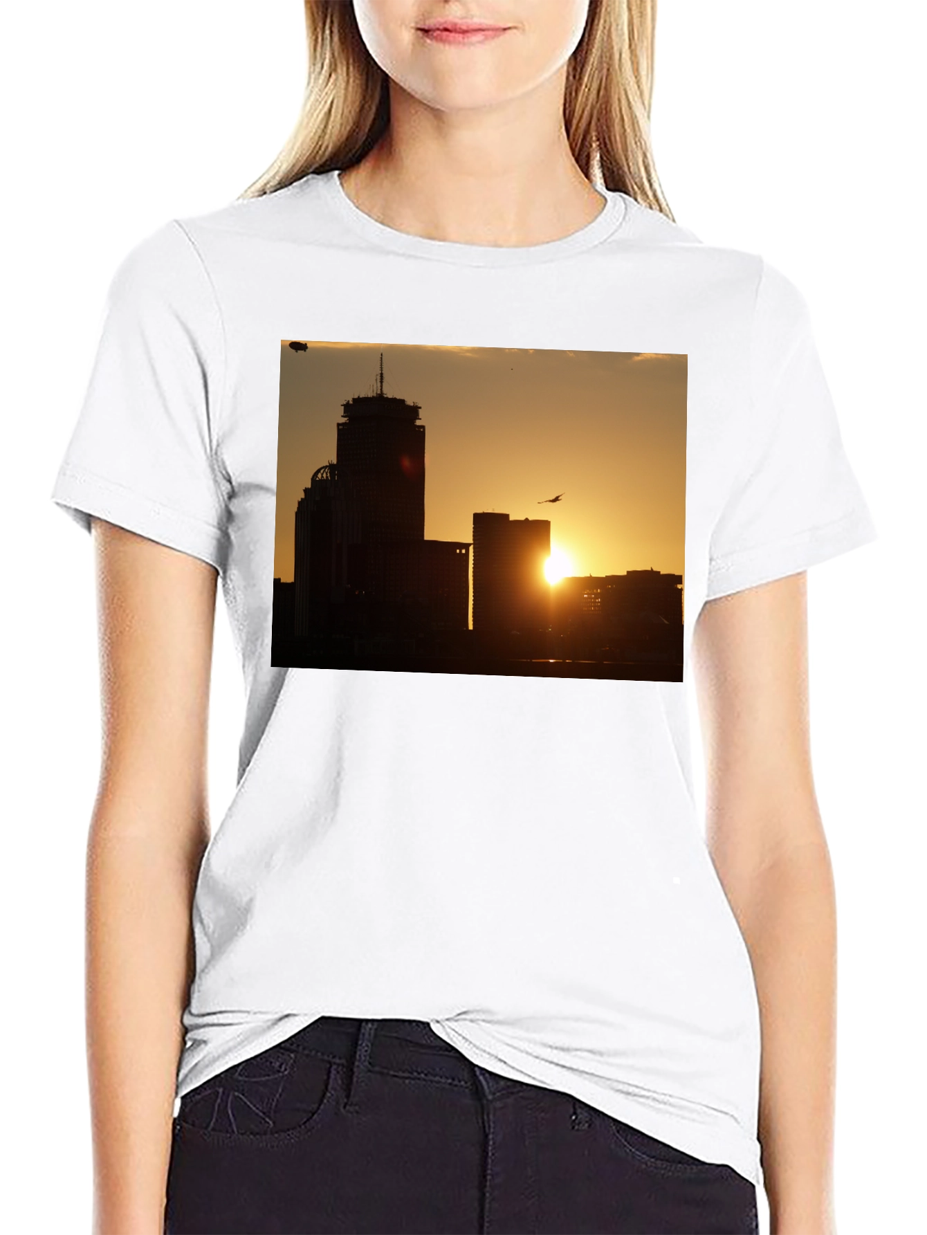 Sunset Cityscape Graphic Tee
