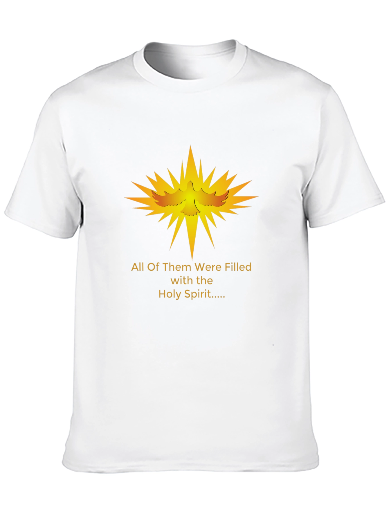 Holy Spirit Graphic T-Shirt - Religious Dove Design