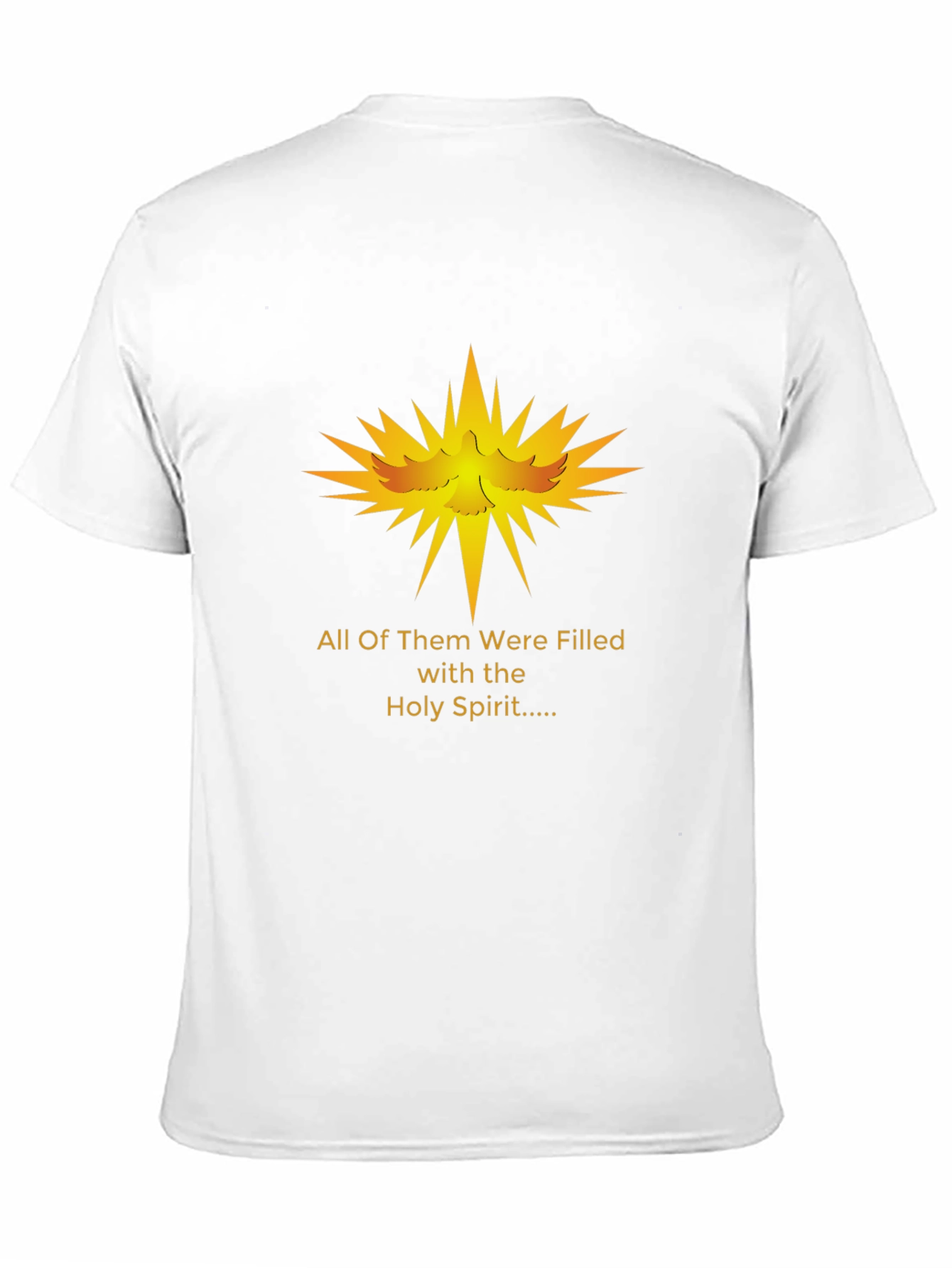 Holy Spirit Graphic T-Shirt - Religious Dove Design