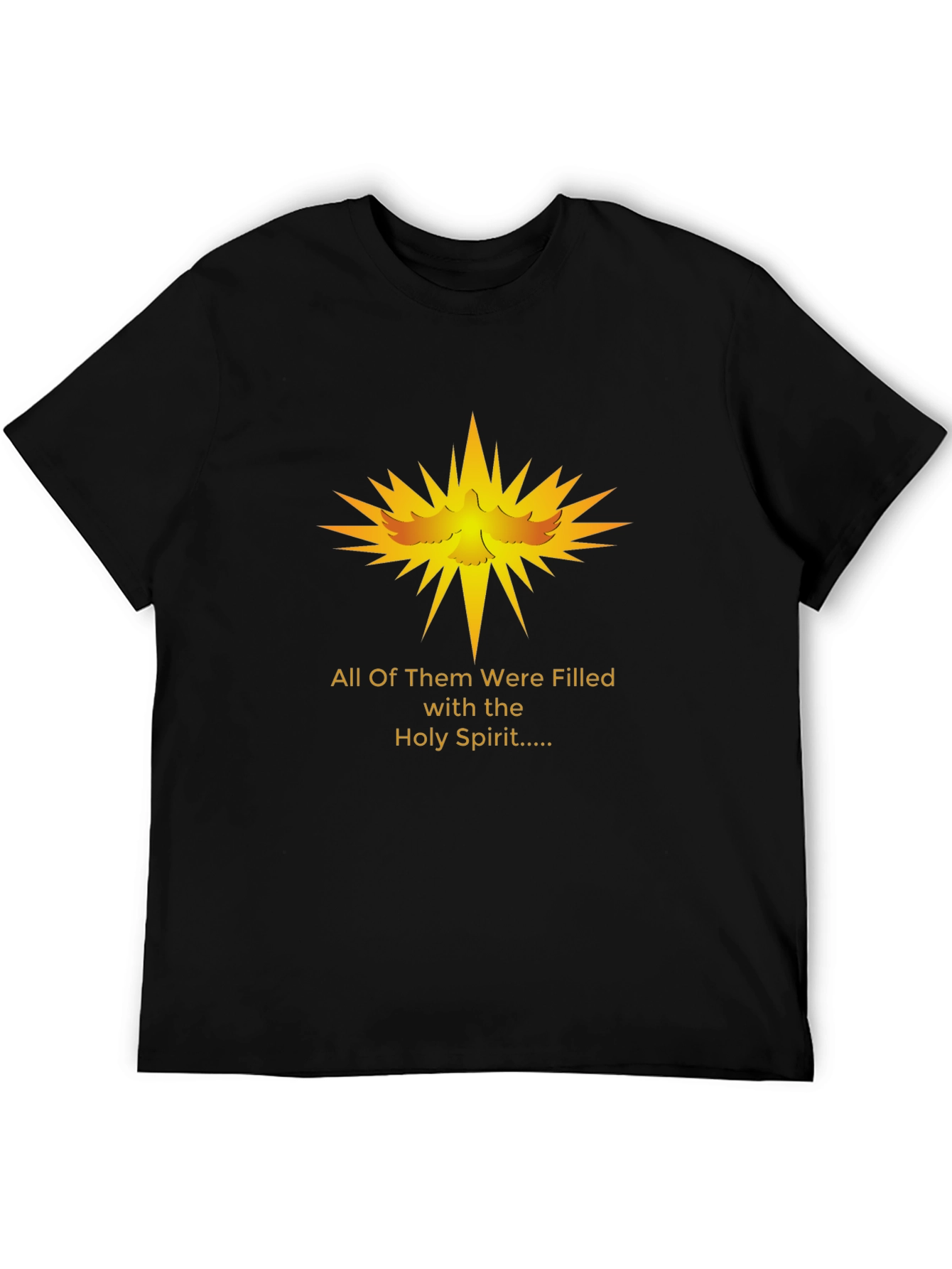 Holy Spirit Graphic T-Shirt - Religious Dove Design