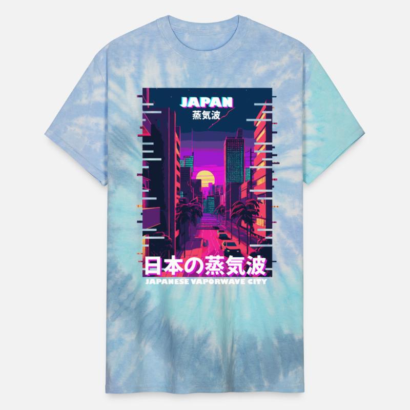 Tokyo City Pop Japan Vaporwave Cyber Glitch Art Ci
